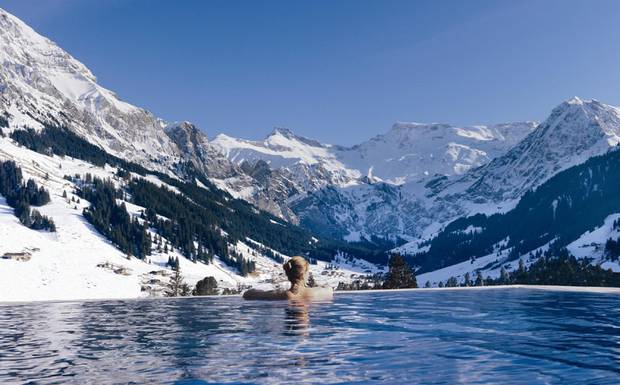 The pool at the Cambrian in Switzerland